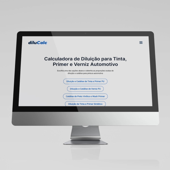 Imagem ilustrativa do site Dilucalc