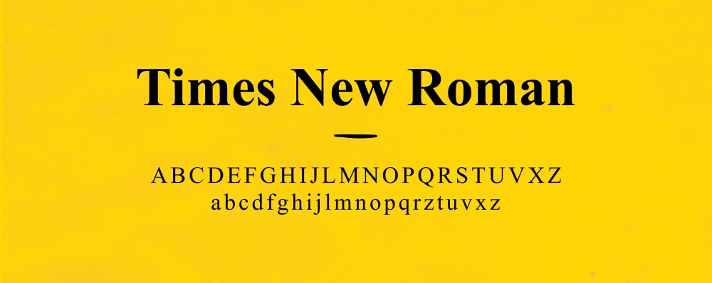 Imagem da fonte Times New Roman